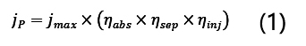 Photocurrent Density Formula