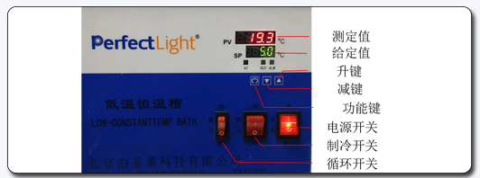 Control Panel of the Low-Temperature Constant Temperature Bath.png
